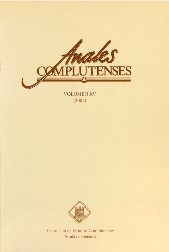 Anales Complutenses 2003