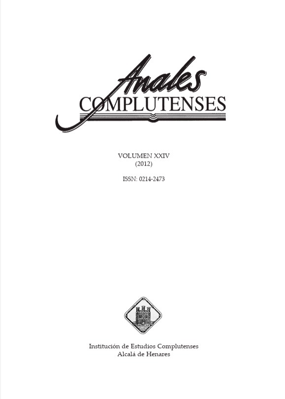 Anales Complutenses 2012
