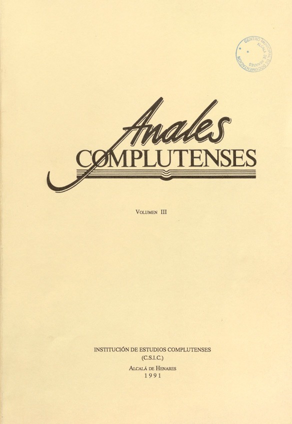 Anales Complutenses 1991