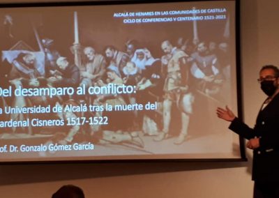 Gonzalo Gómez García (Conferencia 'Del desamparo al conflicto: la Universidad de Alcalá tras la muerte del cardenal Cisneros')