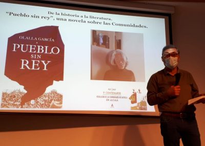 Sánchez Moltó (Conferencia ‘De la historia a la literatura, ‘Pueblo sin rey’, una novela sobre las Comunidades’)