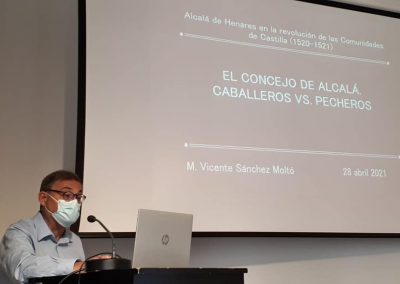 Vicente Sánchez Moltó (Conferencia ‘El concejo de Alcalá en el primer cuarto del siglo XVI: pecheros vs. Caballeros’)