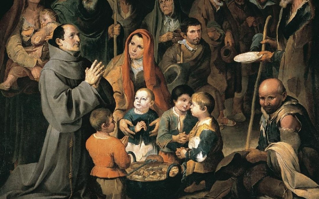 San Diego de Alcalá dando de comer a los pobres, de Murillo