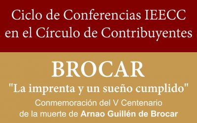 Ciclo de Conferencias IEECC en el Círculo de Contribuyentes: BROCAR «La imprenta y un sueño cumplido»
