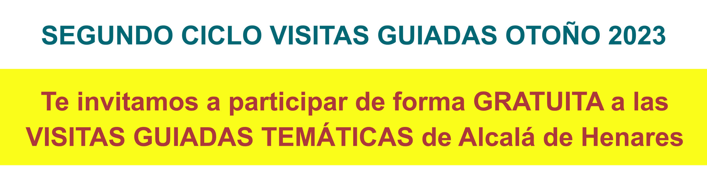 Visitas guiadas temáticas gratuitas IEECC Otoño 2023 Visitas guiadas temáticas gratuitas IEECC Otoño 2023