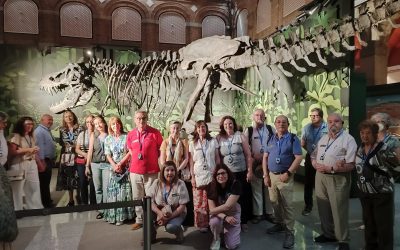 Visita guiada a la exposición «Cazadores de Dragones» para los miembros de la Institución, en el Museo Arqueológico y Paleontológico de la Comunidad de Madrid.