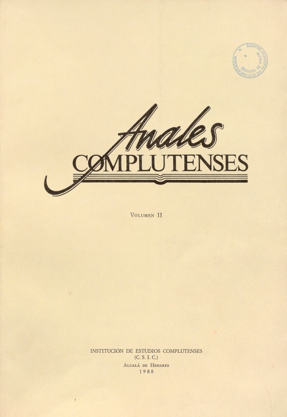 Anales Complutenses 1988